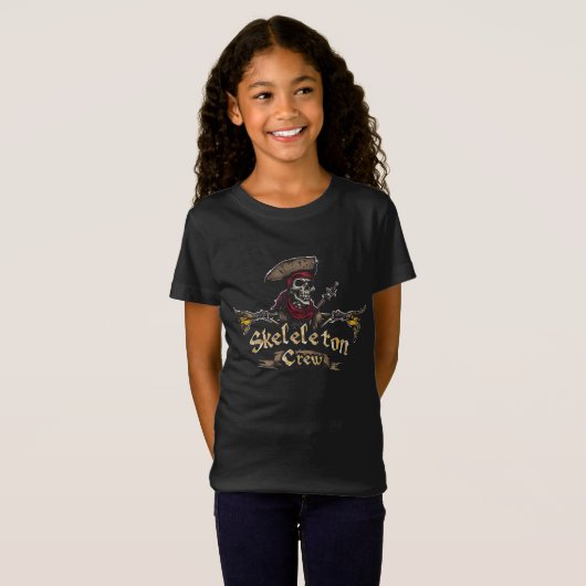 Gepersonaliseerd Skeleton Crew T-shirt voor kinder (Voorkant volledig)