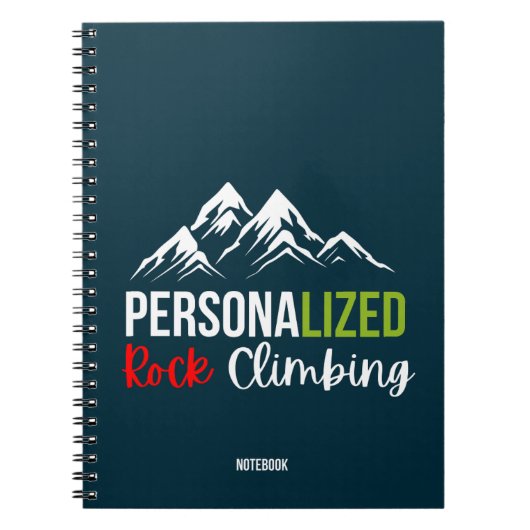 Gepersonaliseerd skiën Notitieboek (Voorkant)