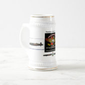 Gepersonaliseerd Skullbreekbier stein Bierpul (Voorkant links)