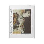 Gepersonaliseerd slaapdagboek notitieblok (Linkerzijde)