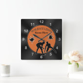 Gepersonaliseerd slaapkamerdecor voor wasgoed, kli vierkante klok (Huis)