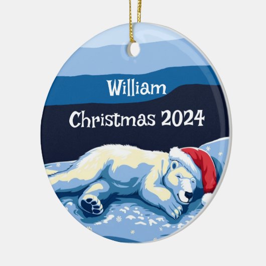 Gepersonaliseerd slaappolar Beer Ornament (Links)