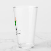 Gepersonaliseerd Slainté Beer Glass, dag van Patri Glas (Links)