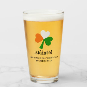 Gepersonaliseerd Slainté Beer Glass, dag van Patri Glas