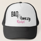 Gepersonaliseerd Slecht en Boozy Funny Trucker Pet (Voorkant)
