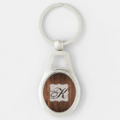 Gepersonaliseerd Sleutelhanger Barn Wood Land Rust (Voorkant)