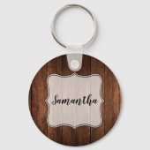 Gepersonaliseerd Sleutelhanger Barn Wood Land Rust (Voorkant)