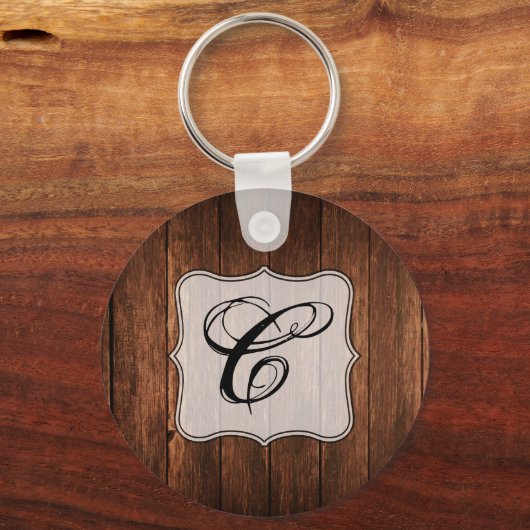 Gepersonaliseerd Sleutelhanger Barn Wood Land Rust (Voorkant)