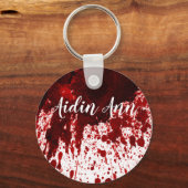Gepersonaliseerd Sleutelhanger Bloedspetter Vampie (Voorkant)