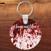 Gepersonaliseerd Sleutelhanger Bloedspetter Vampie (Voorkant)