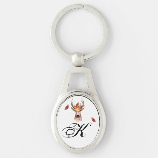 Gepersonaliseerd Sleutelhanger boho hert Buck hoof (Voorkant)