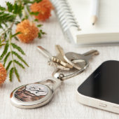 Gepersonaliseerd Sleutelhanger Cowboy Boots Barn W (Zijkant)