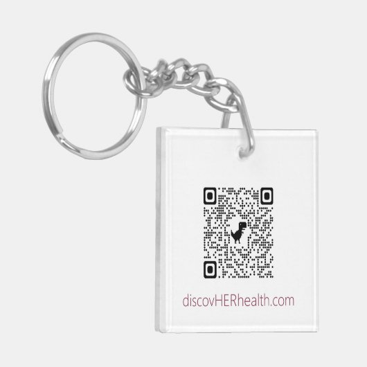 Gepersonaliseerd Sleutelhanger - DiscovHER Health (Voorkant Links)
