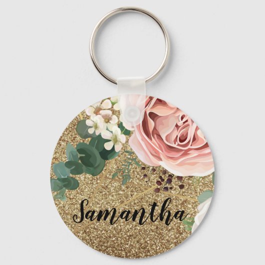 Gepersonaliseerd Sleutelhanger Geometric Garden Ro (Voorkant)