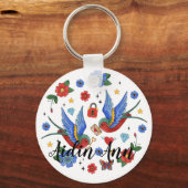 Gepersonaliseerd Sleutelhanger Traditional Bird Ta (Voorkant)