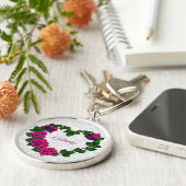 Gepersonaliseerd Sleutelhanger van het Roos Wijnhu (Zijkant)