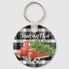 Gepersonaliseerd Sleutelhanger XMAS Truck Baffalo