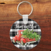 Gepersonaliseerd Sleutelhanger XMAS Truck Baffalo  (Voorkant)