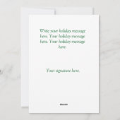 Gepersonaliseerd  Sneeuwman Kerst Kaart (Achterkant)