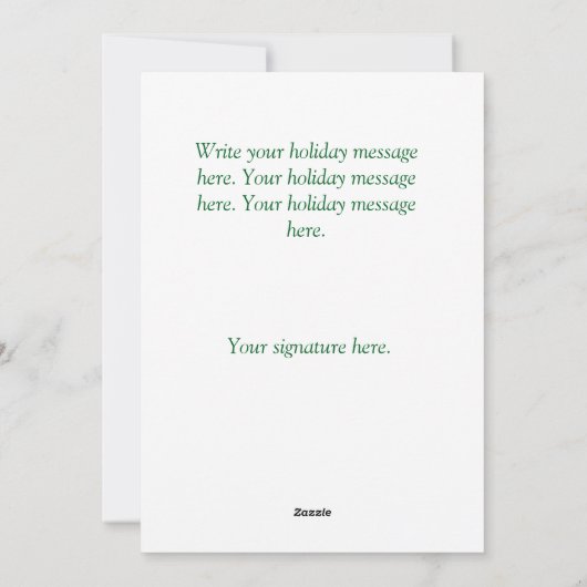 Gepersonaliseerd  Sneeuwman Kerst Kaart (Achterkant)