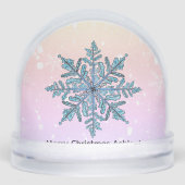 Gepersonaliseerd sneeuwvlok Wereldbol Sneeuwbol (Voorkant)