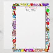 Gepersonaliseerd Snoep en koekjes Briefhoofd (Voorkant / Achterkant)