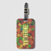 Gepersonaliseerd Snoep Gumdrops Quirky Bagagelabel (Voorkant (verticaal))