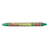 Gepersonaliseerd Snoep Gumdrops Quirky Zwarte Inkt Pen (Voorkant)