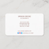 Gepersonaliseerd snoepgoed - speciaal aangepast ij visitekaartje (Achterkant)