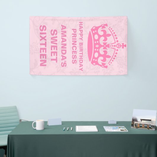 Gepersonaliseerd snoepje 16 spandoek (Beurs)