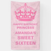 Gepersonaliseerd snoepje 16 spandoek (Verticaal)