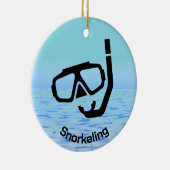 Gepersonaliseerd Snorkelen Ornament (Rechts)