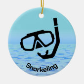 Gepersonaliseerd Snorkelen Ornament (Voorkant)