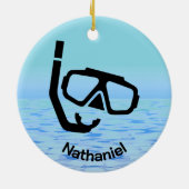 Gepersonaliseerd Snorkelen Ornament (Achterkant)