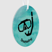 Gepersonaliseerd Snorkelen Ornament (voorkant)
