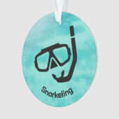 Gepersonaliseerd Snorkelen Ornament (voorkant)