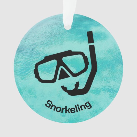 Gepersonaliseerd Snorkelen Ornament (voorkant)