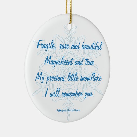 Gepersonaliseerd Snowflake Ornament (Rechts)