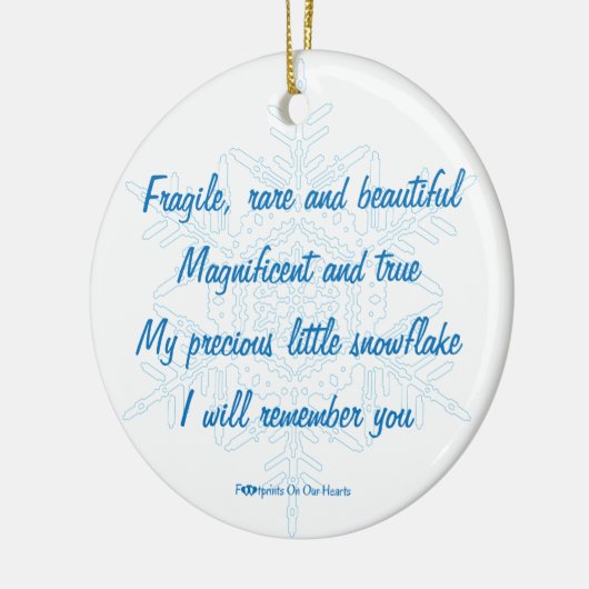 Gepersonaliseerd Snowflake Ornament (Links)