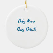 Gepersonaliseerd Snowflake Ornament (Achterkant)