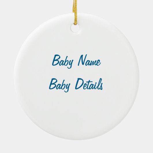 Gepersonaliseerd Snowflake Ornament (Achterkant)