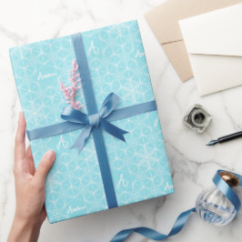 Gepersonaliseerd Snowflake Vakantie inpakpapier