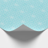 Gepersonaliseerd Snowflake Vakantie inpakpapier (Hoek)