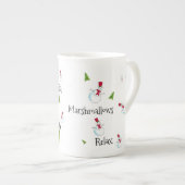 Gepersonaliseerd Snowman-kerstfeest Porselein Kop (Voorkant rechts)