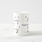 Gepersonaliseerd Snowman-kerstfeest Porselein Kop (Voorkant)