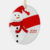 Gepersonaliseerd Snowman Ornamenten (Rechts)