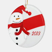 Gepersonaliseerd Snowman Ornamenten (Links)