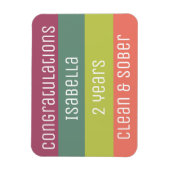 Gepersonaliseerd Sobriety Jubileum 12 stap verjaar Magneet (Verticaal)