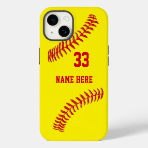 Gepersonaliseerd, Softbal Hoesjes, Ouder tot Nieuw iPhone 14 Hoesje