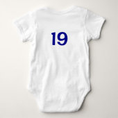 Gepersonaliseerd Softball-Baby shower, Softball Tu Romper (Achterkant)